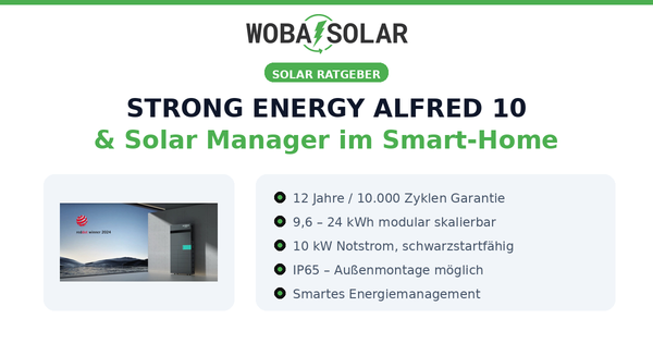 STRONG ENERGY ALFRED 10 & Solar Manager: Smart