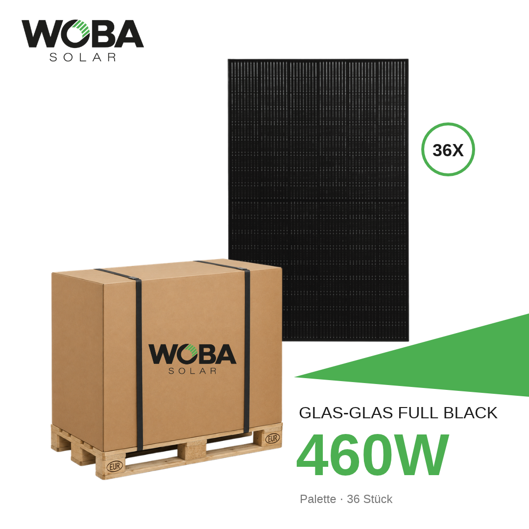 Solar Fabrik S4 Trend Full Black 460W – Palette 36 Stück