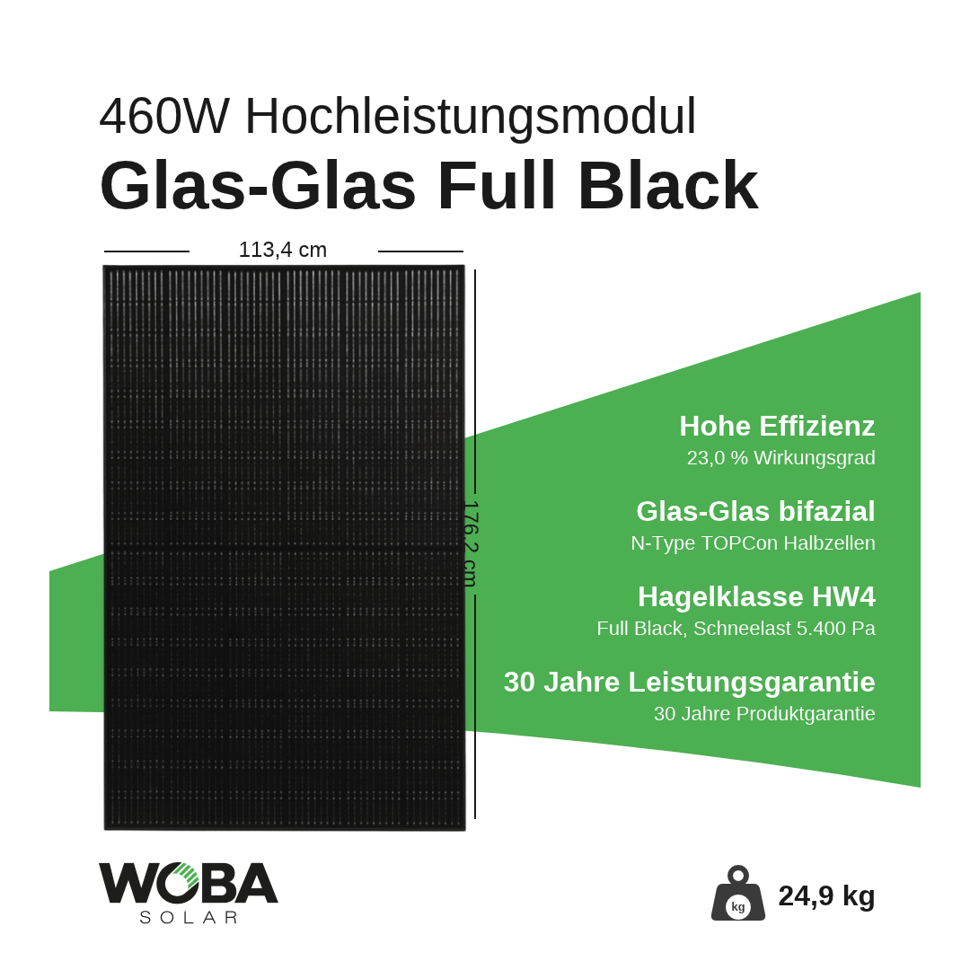 Solar Fabrik S4 Trend Full Black 460W – Highlights