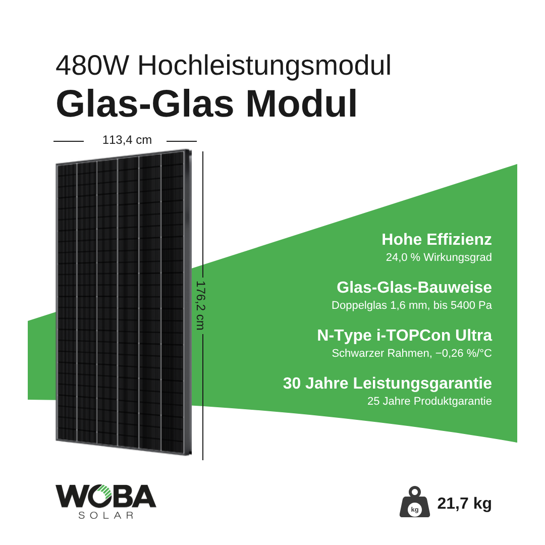Trina Vertex S+ 480W Glas-Glas – Highlights
