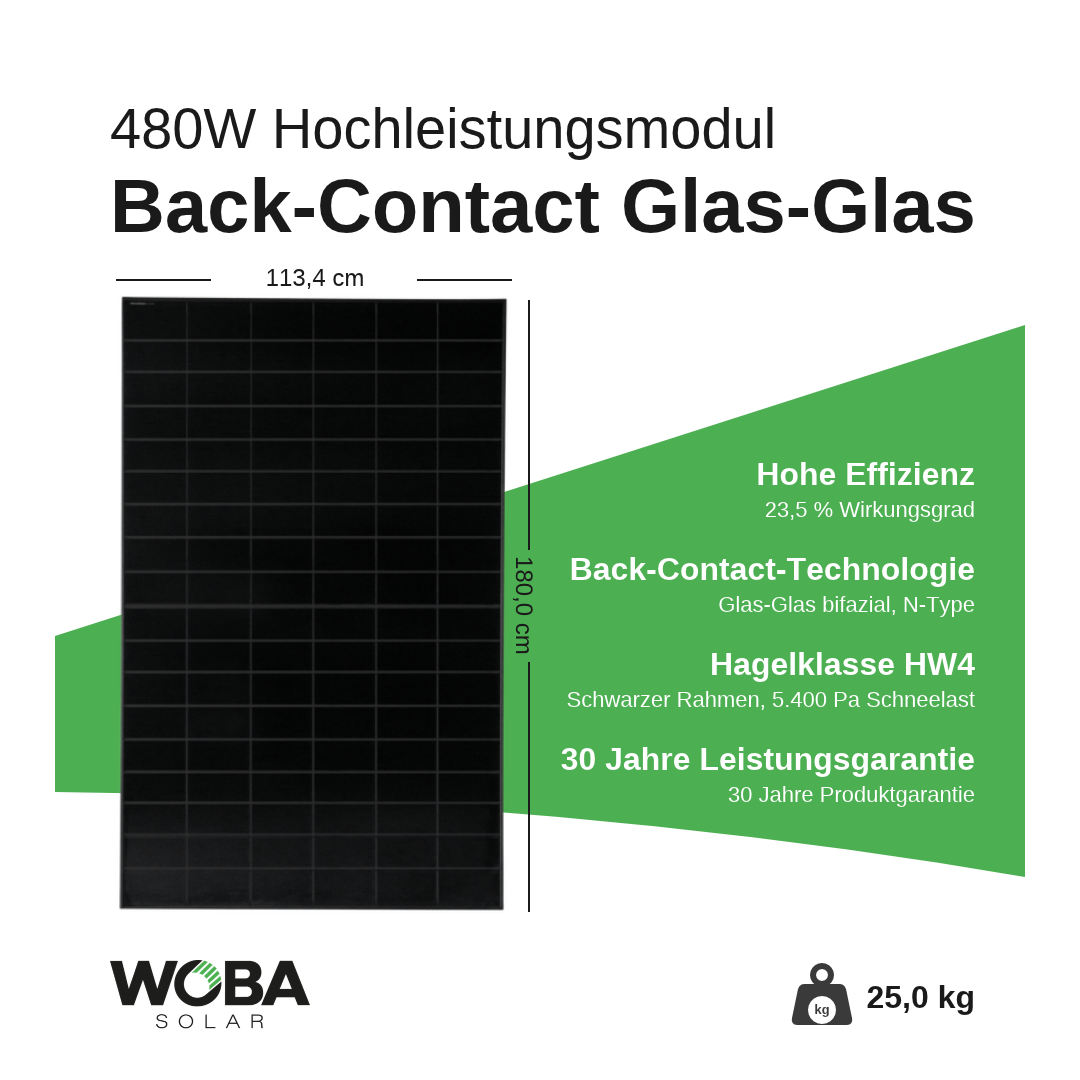 Solar Fabrik S4 BC Black 480W – Highlights