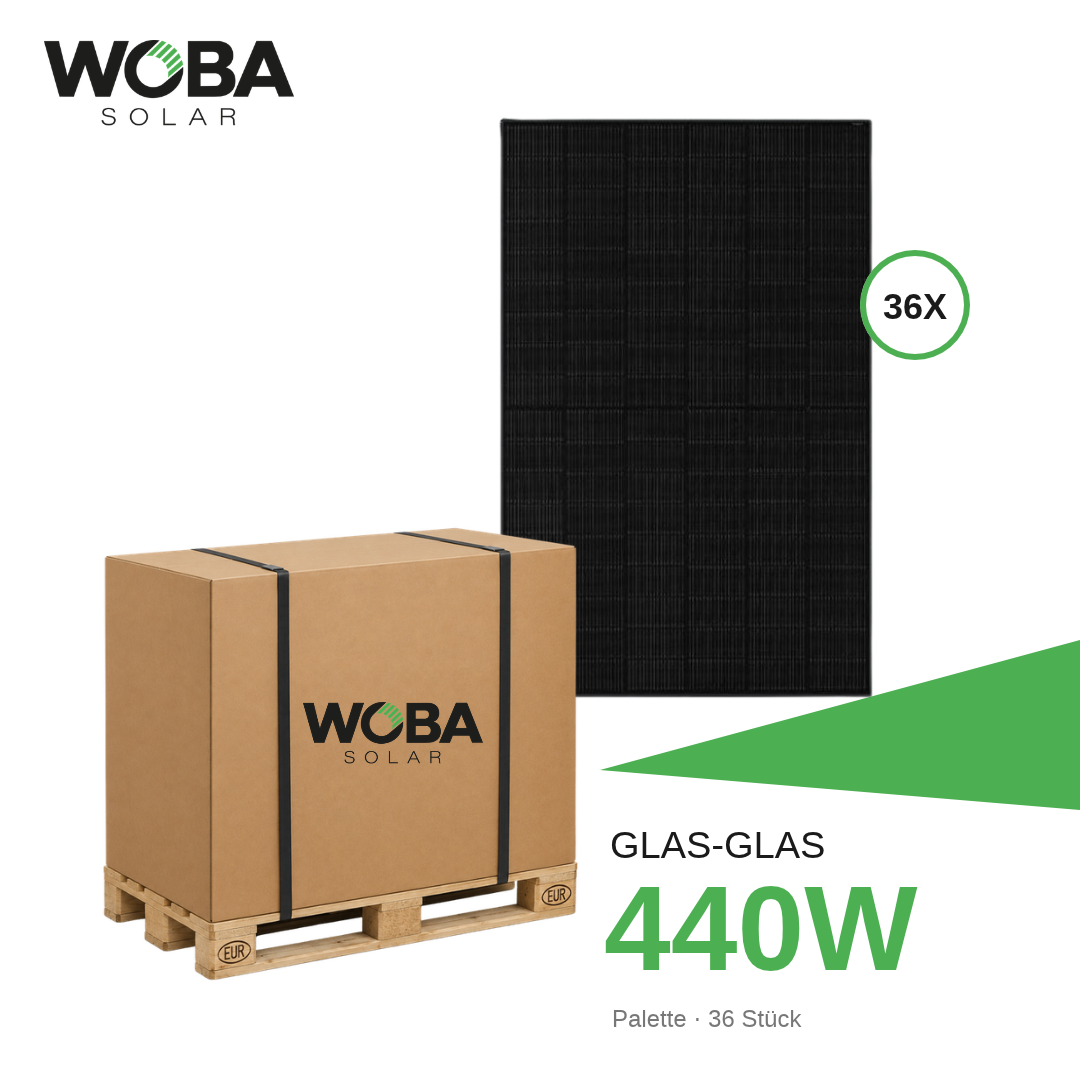 JA Solar JAM54D41 440/LB – Palette 36 Stück