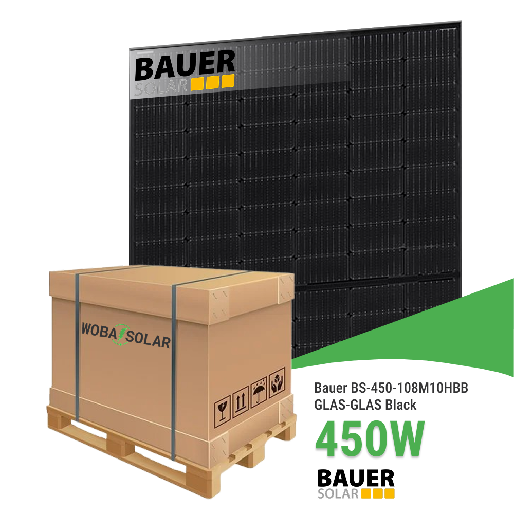 Bauer BS-450-108M10HBB GLAS-GLAS Black - Palettenpreis (36 Stk.)
