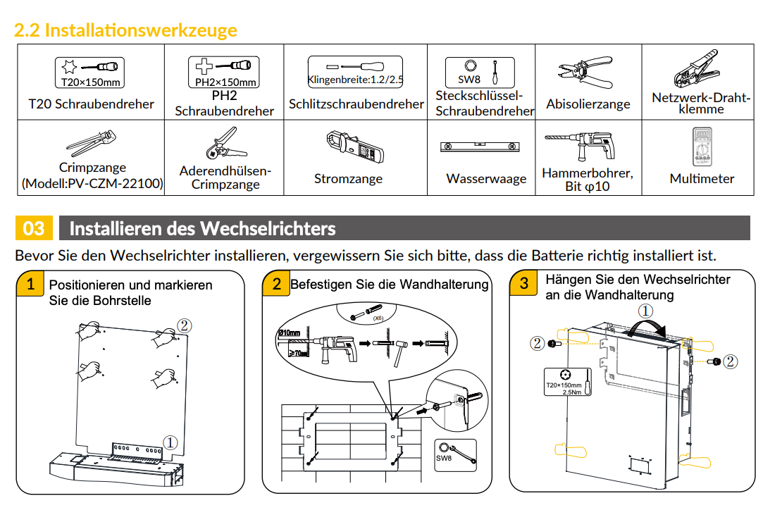 Alpha ESS SMILE-G3-T20 Hybrid-Wechselrichter