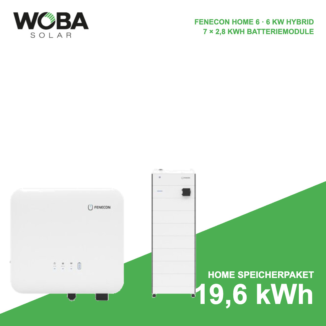 FENECON Home 6 kW Speicherpaket mit 19,6 kWh