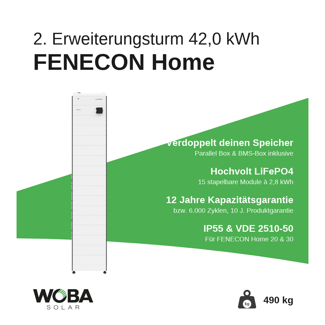 FENECON Home 2. Erweiterungsturm mit 42,0 kWh – Vorteile