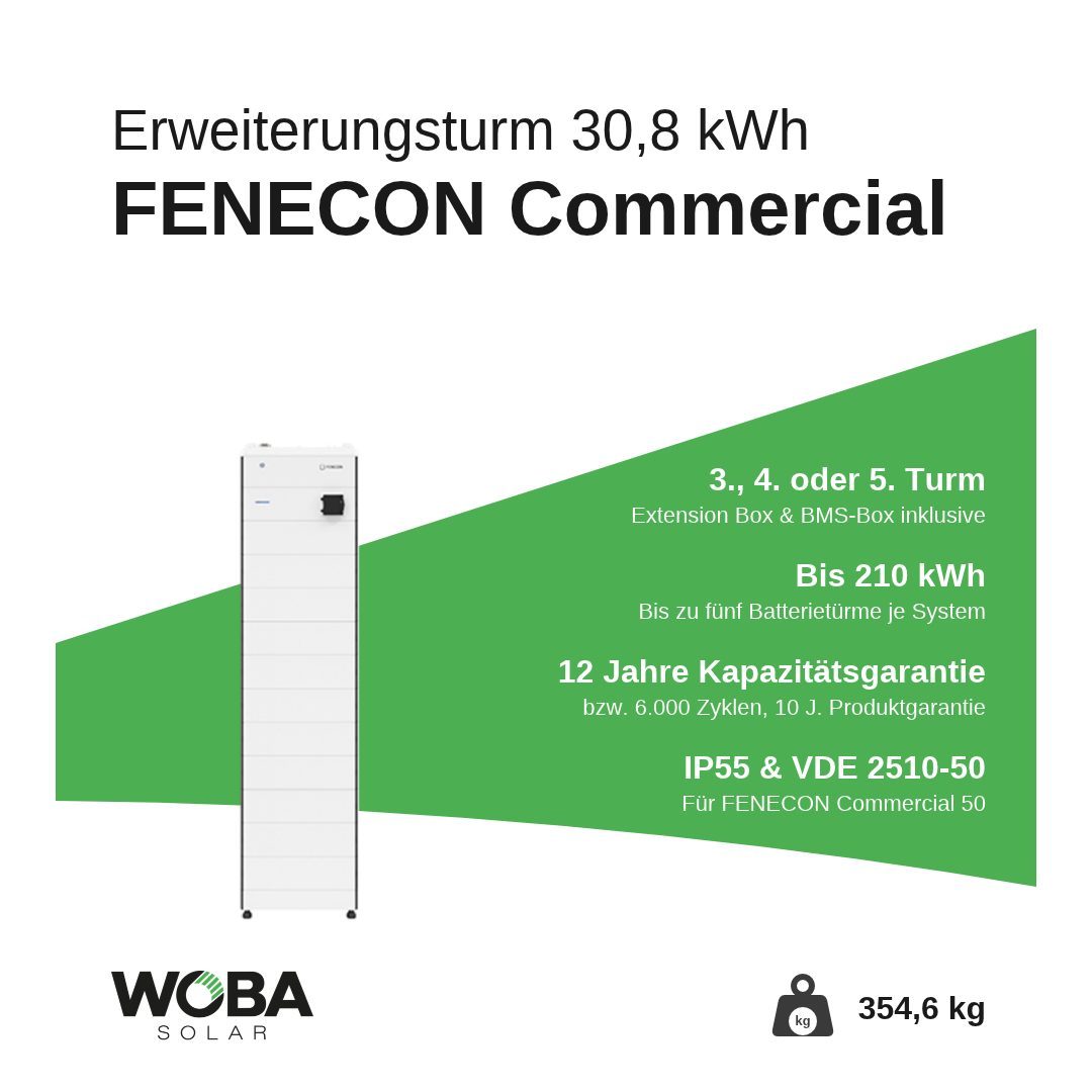 FENECON Commercial 3. / 4. / 5. Erweiterungsturm mit 30,8 kWh – Vorteile