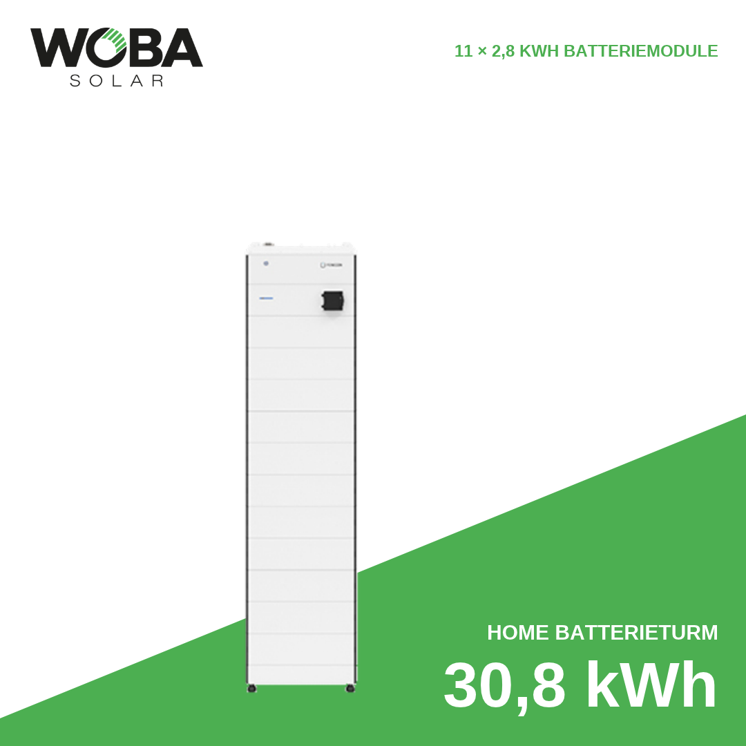 FENECON Home PV Batterieturm mit 30,8 kWh