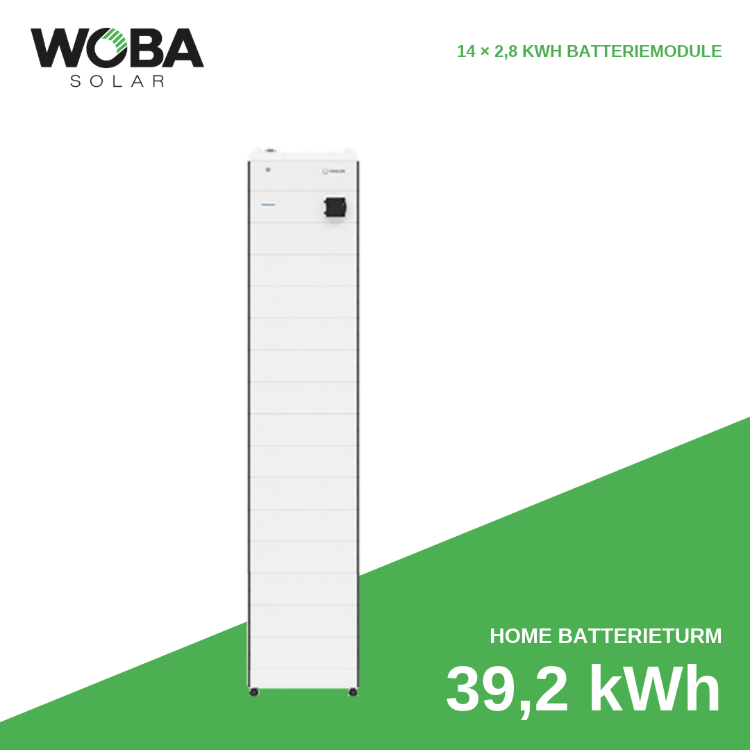 FENECON Home PV Batterieturm mit 39,2 kWh