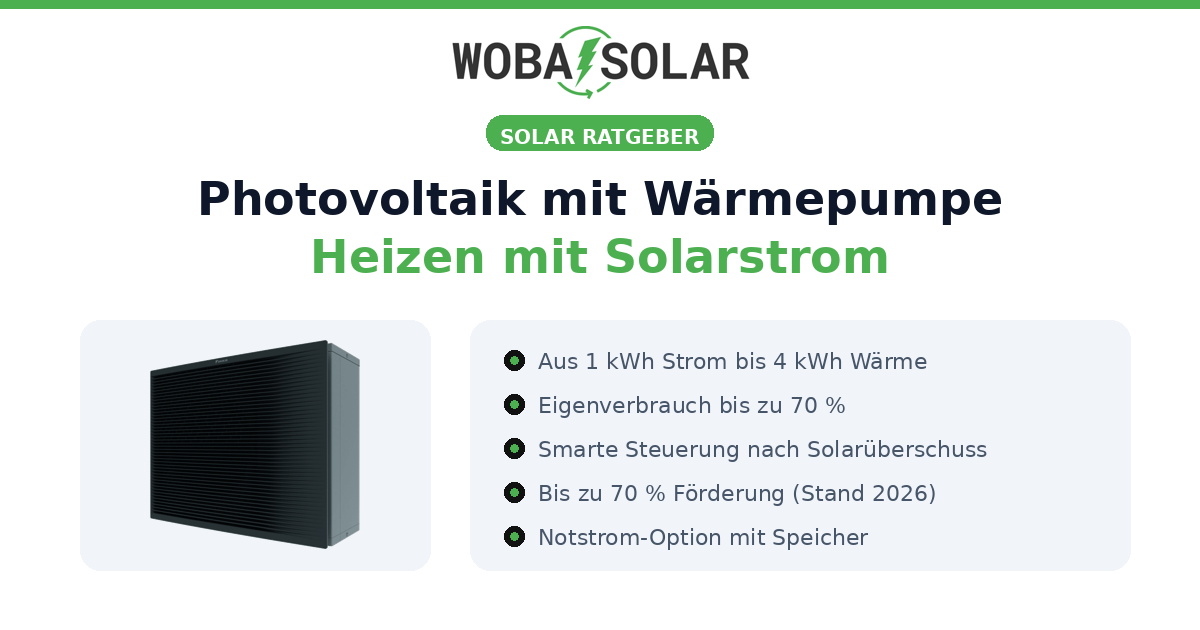 Photovoltaik mit Wärmepumpe: Heizen mit Solarstrom