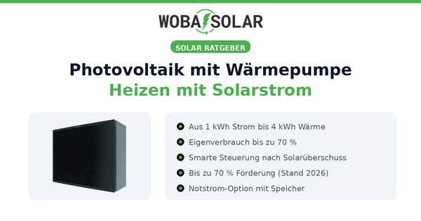 Photovoltaik mit Wärmepumpe: Heizen mit Solarstrom