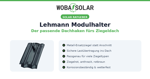 Lehmann Modulhalter: passender Dachhaken fürs Dach
