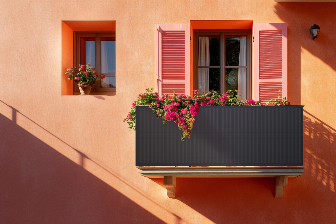 GoodWe Suncake 820 W Balkonkraftwerk Komplett-Set (inkl. Montage Set) zur 1 Person Montage