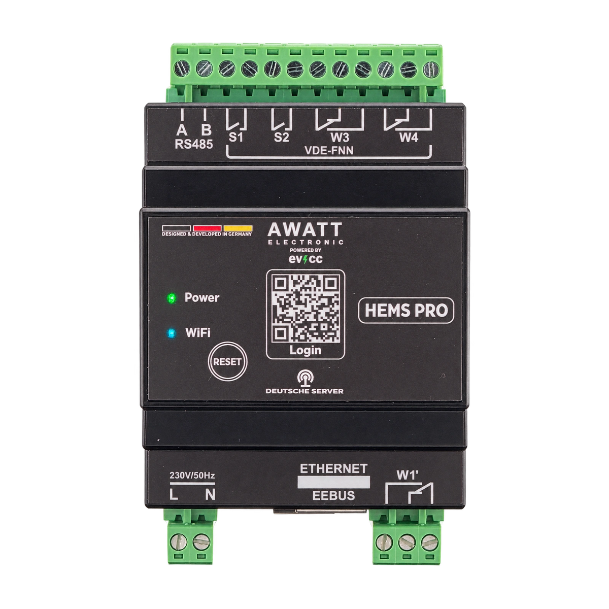 Awatt Electronic HEMS Pro Home Energie Management System Frontansicht