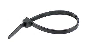 Kabelbinder 290 x 4,8 mm schwarz UV-beständig, 100 Stück