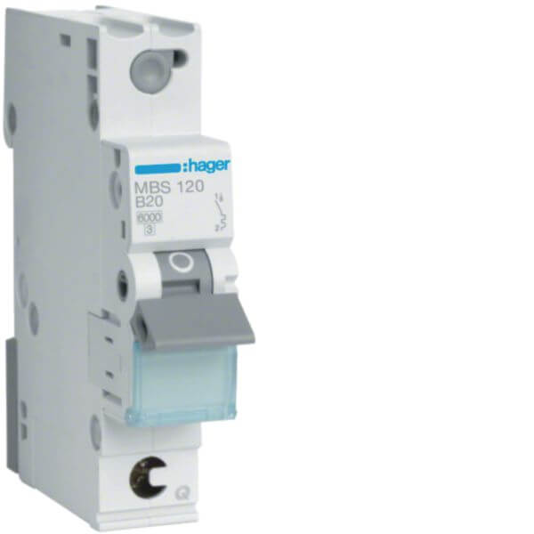 Hager LS-Schalter B20A 1-polig 6kA