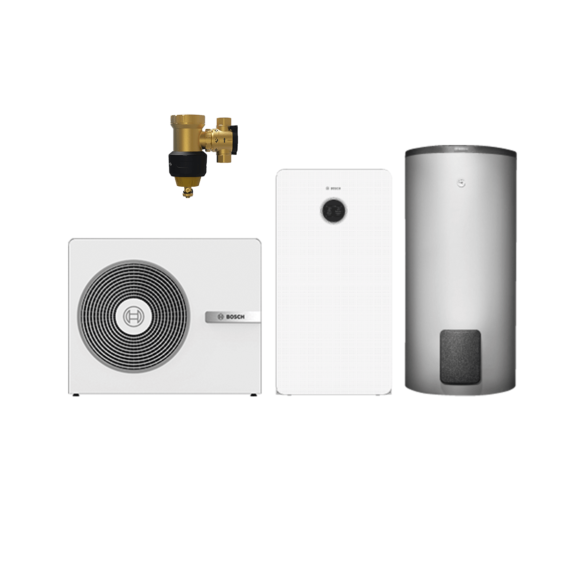Bosch CS8800iAW 15 kW weiß Komplettsystem mit integriertem Puffer