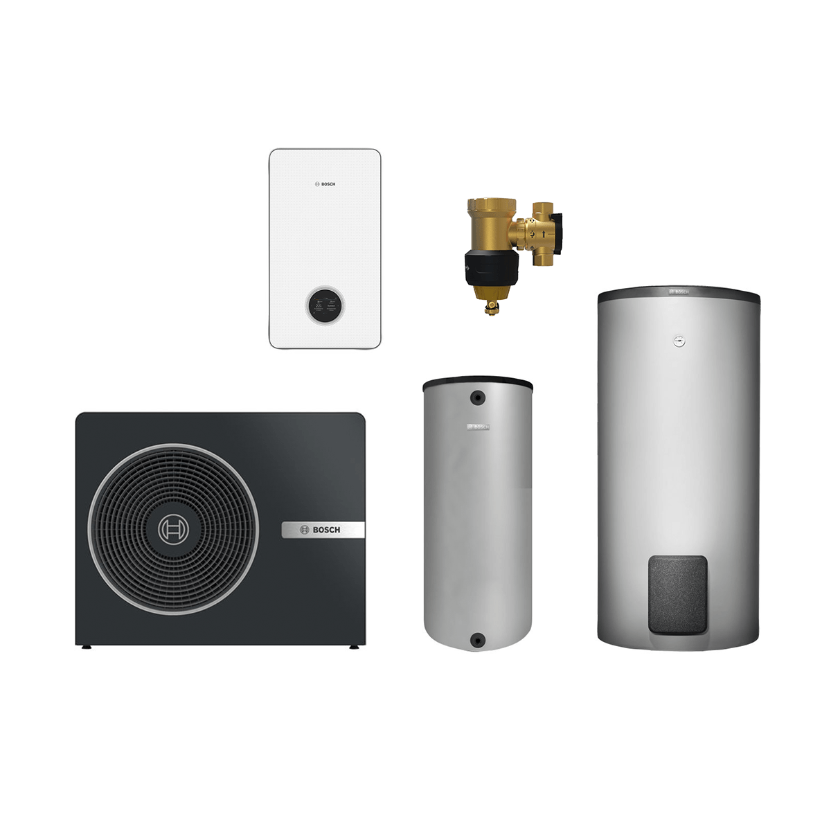 Bosch CS8800iAW 15 kW schwarz Komplettsystem mit Kompaktmodul