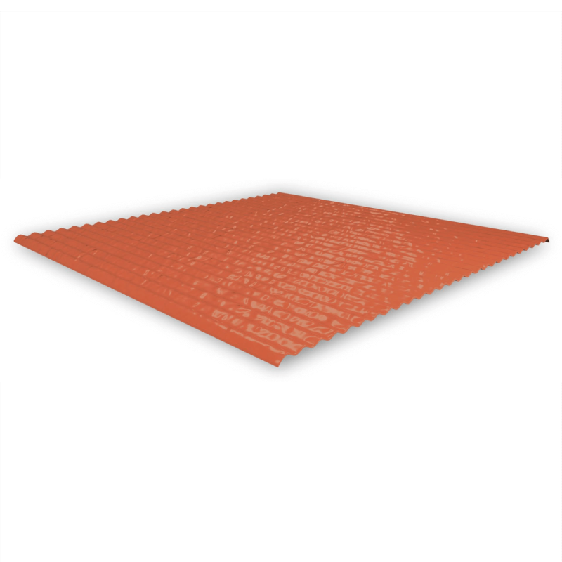 K2 SingleHook FlatTile Metallabdeckung in rot / anthrazit