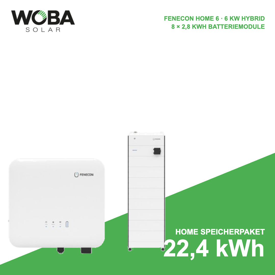 FENECON Home 6 kW Speicherpaket mit 22,4 kWh