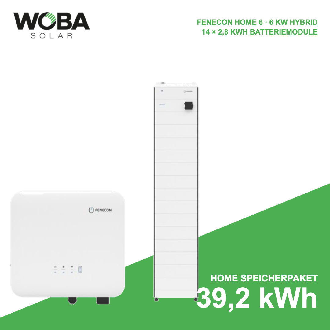 FENECON Home 6 kW Speicherpaket mit 39,2 kWh