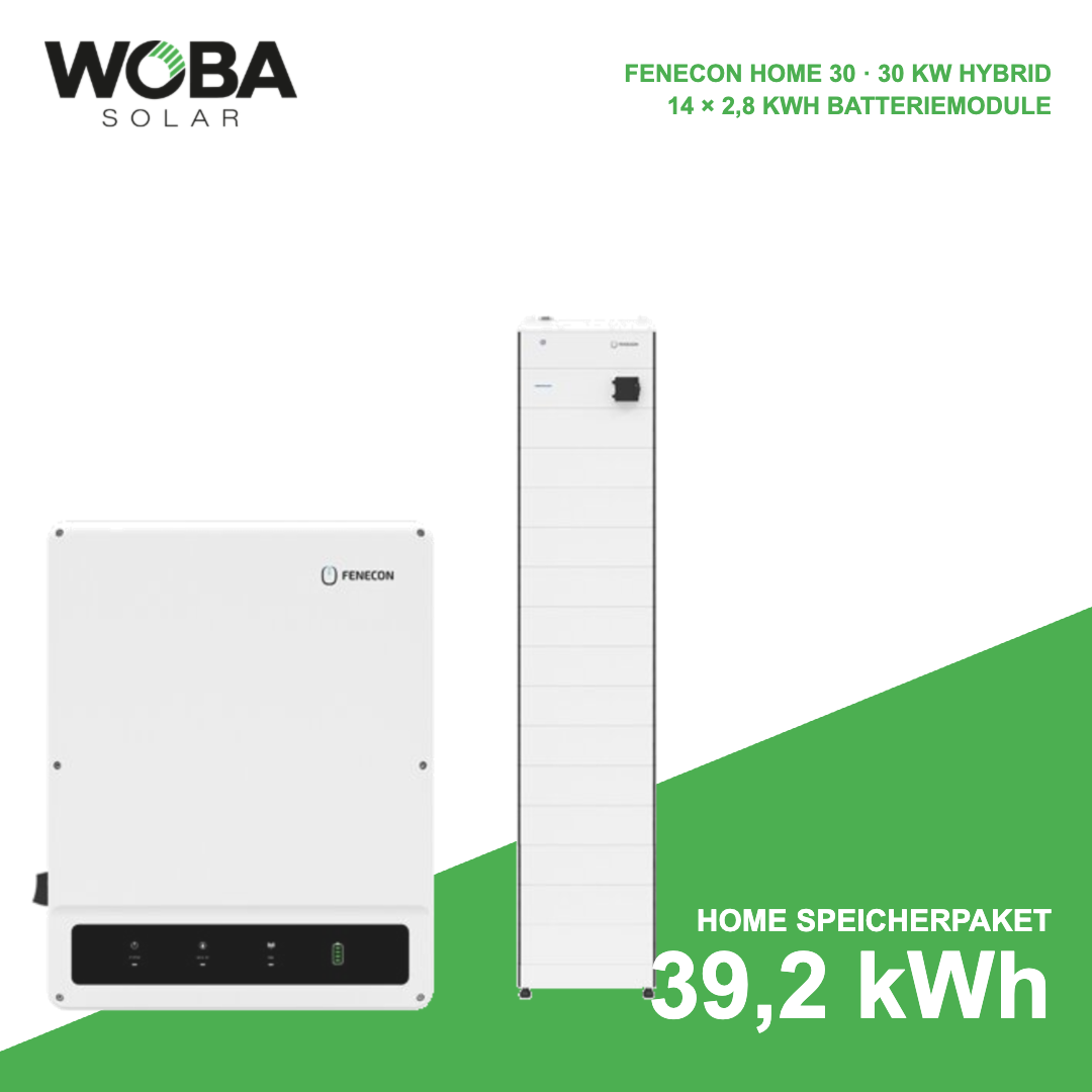 FENECON Home 30 kW Speicherpaket mit 39,2 kWh