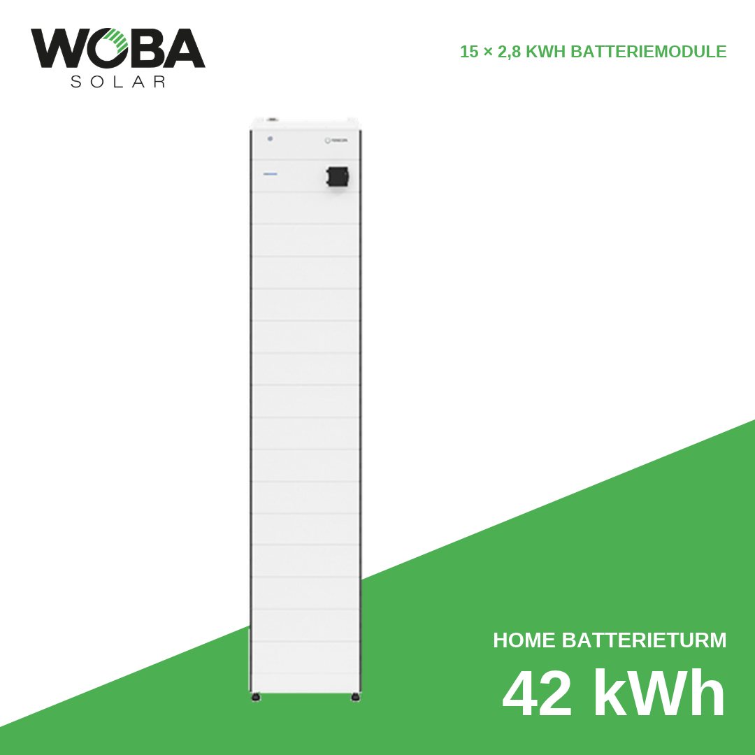 FENECON Home PV Batterieturm mit 42 kWh