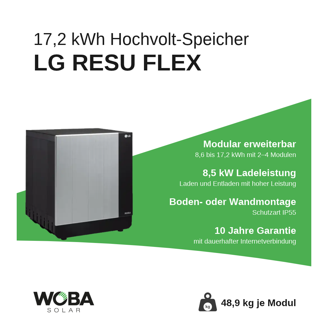 LG RESU FLEX 17,2 kWh – Vorteile